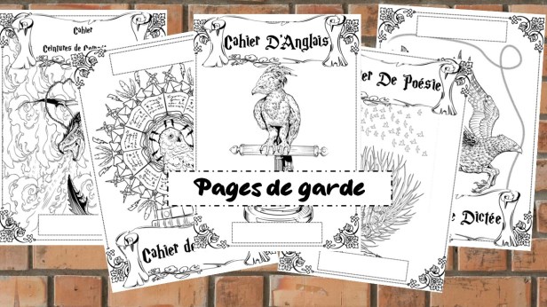 Pages de garde Harry Potter – La trousse bleue