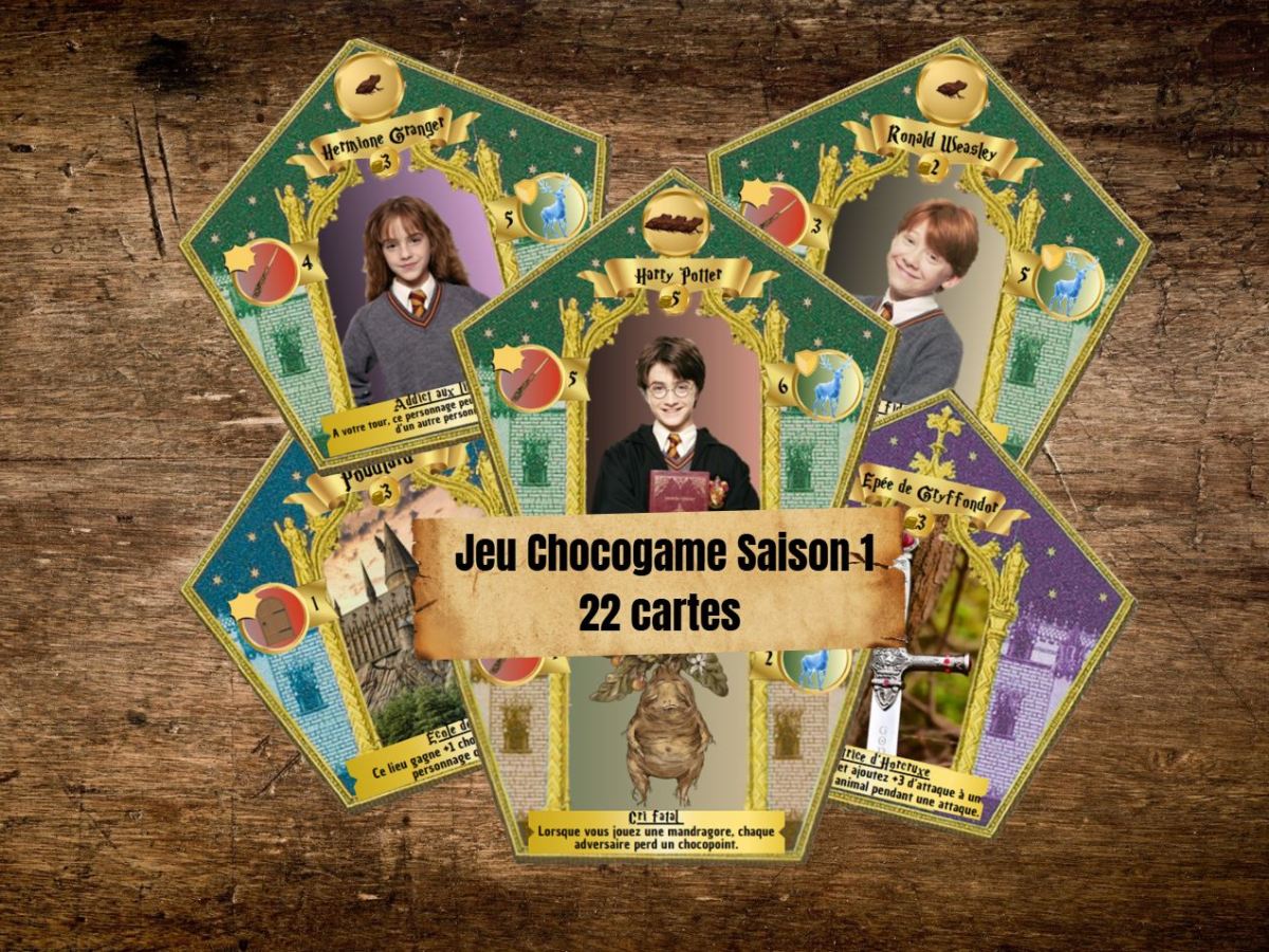 Cartes jeu Chocogame